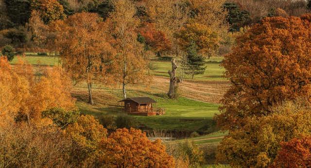A fall day view from East Horton Golf Club.
