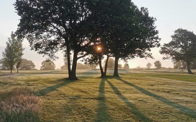 An early morning view from East Horton Golf Club.