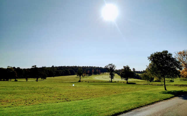 A sunny day view from East Horton Golf Club.