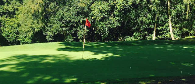 A view of a green at Romsey Golf Club.