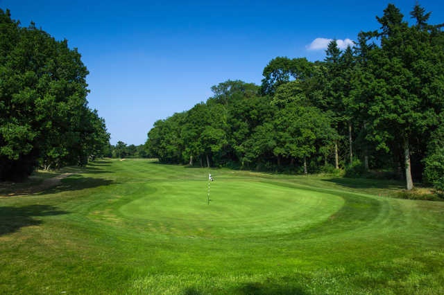 A view of a green at Sherfield Oaks Golf Club.