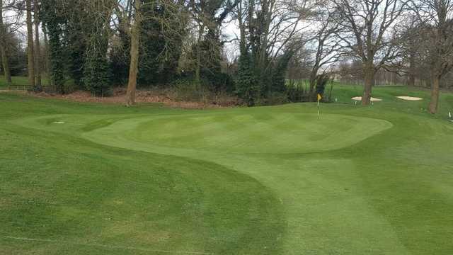 A view of a hole at Rickmansworth Golf Course.