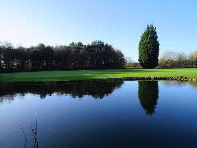 A view over the water from Whipsnade Park Golf Club.