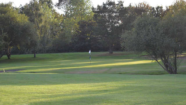 A view of the 1st green at Newport Golf Club.