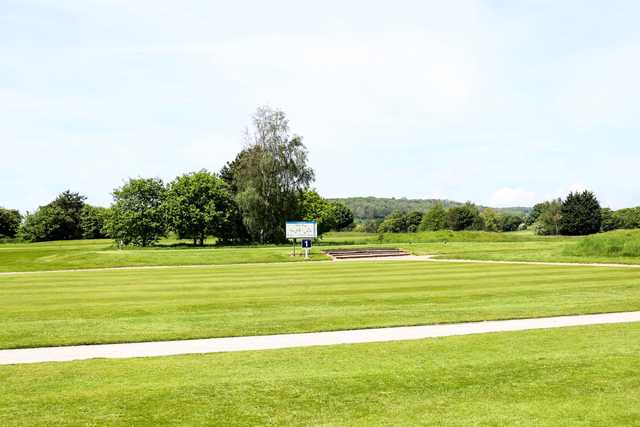 A view of a tee at Etchinghill Golf Club.