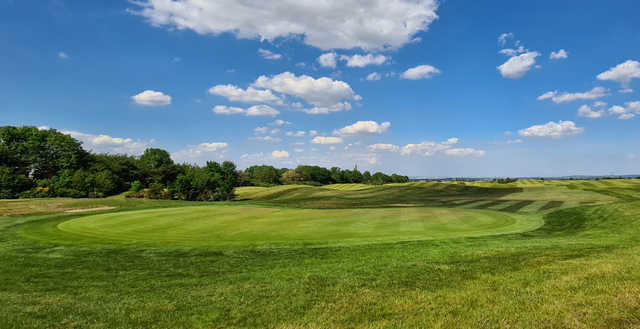 A view of a green at Southern Valley Golf Club.