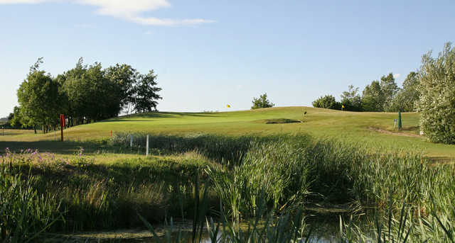 A view of a green at Executive Course from Stonelees Golf Centre.