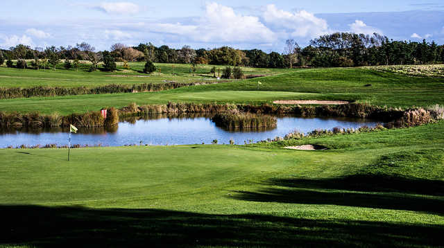 A view of two holes at Stonelees Golf Centre.