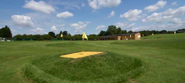 A view of the practice area at Ashton & Lea Golf Club.