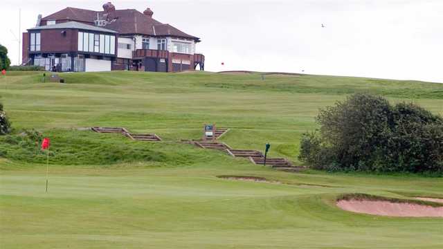 A view of a hole at Blackpool North Shore Golf Club.