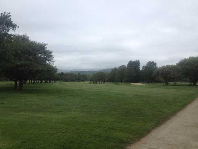 A view of fairway #8 at Great Harwood Golf Club.