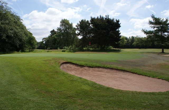 A view of hole #15 at Hindley Hall Golf Club.