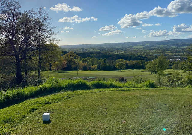 A view from a tee at Mytton Fold Golf Club.