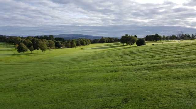 A morning day view of a fairway at Rishton Golf Club.