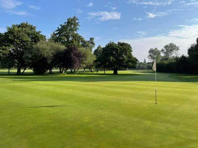 A view of a hole at Ashby Decoy Golf Club.