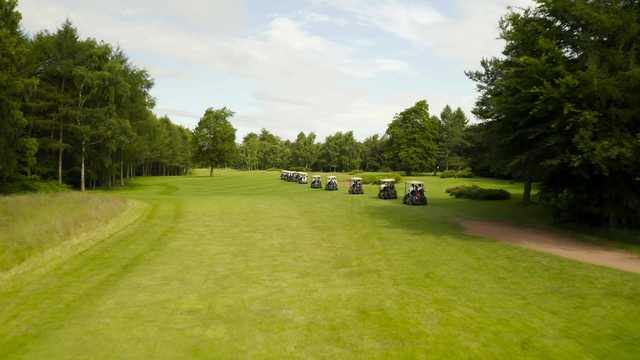 A view of a fairway at Forest Pines Hotel & Golf Resort.