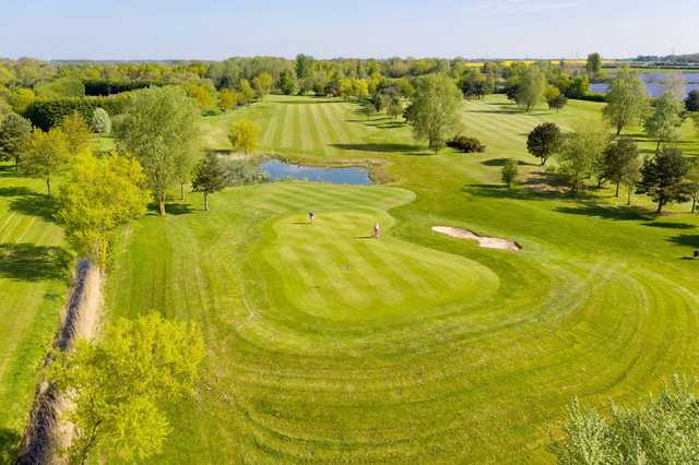 A spring day view of a hole at Laceby Manor Golf Club.