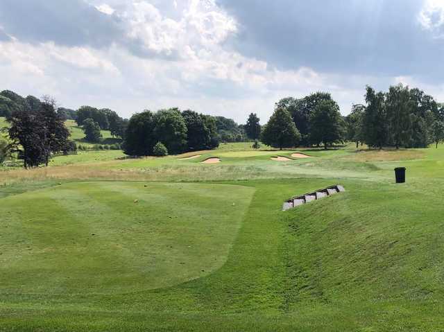 A view of a tee at Stoke Rochford Golf Club.