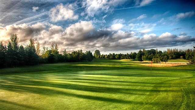 A splendid view of a green at Waltham Windmill Golf Club.