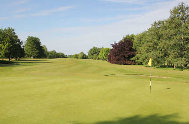 A view of a hole at Bromborough Golf Club.
