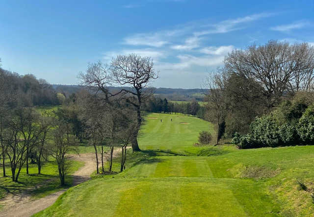 A spring day view from a tee at Wensum Valley Hotel, Golf & Country Club.