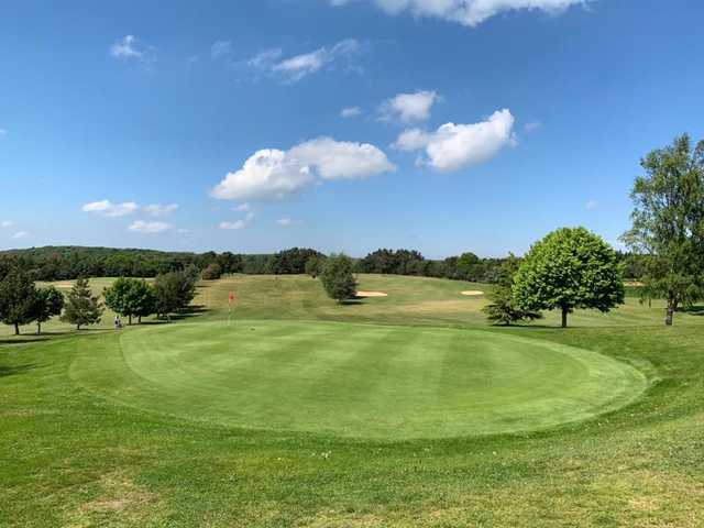 A sunny day view of a hole at Wensum Valley Hotel, Golf & Country Club.