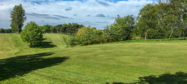 A sunny day view from Kingsthorpe Golf Club.