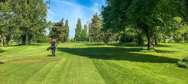A view from a tee at Kingsthorpe Golf Club.
