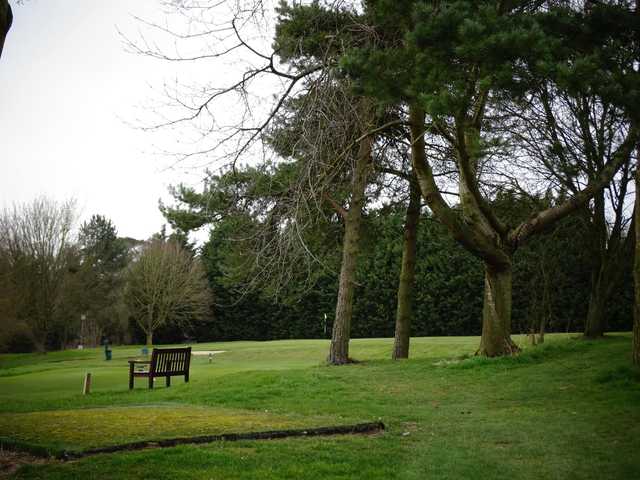 A view of a hole at Oundle Golf Club.