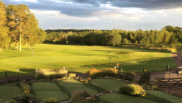 A view of a hole at Whittlebury Park Golf & Country Club.