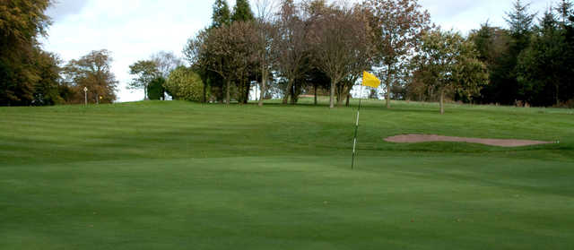 A view of a hole at Alnwick Castle Golf Club.