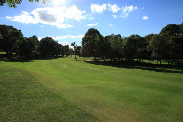 A view of a fairway at Stocksfield Golf Club.