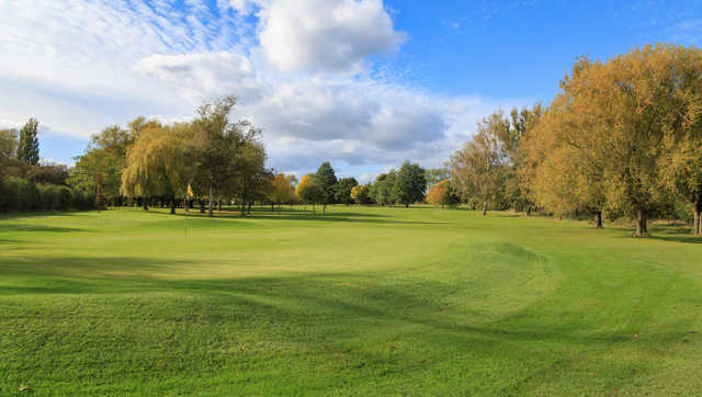 A view of the 10th green at Radcliffe-on-Trent Golf Club.