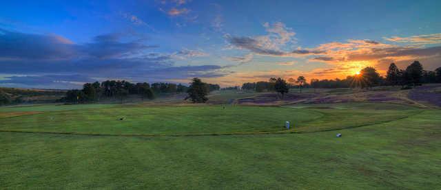 A view of a tee at Sherwood Forest Golf Club.