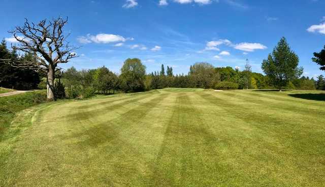 A view from the 1st fairway at Deer Park Course from Cleobury Mortimer Golf Club.