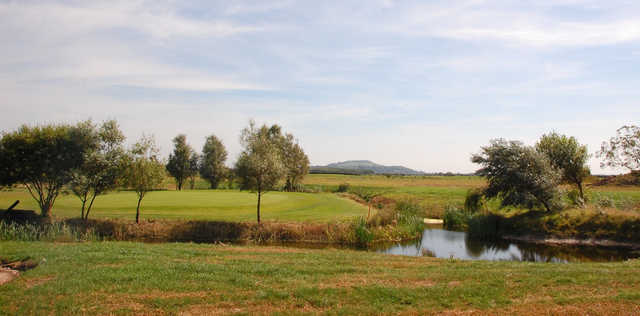 A view of a green at Brean Golf Club.