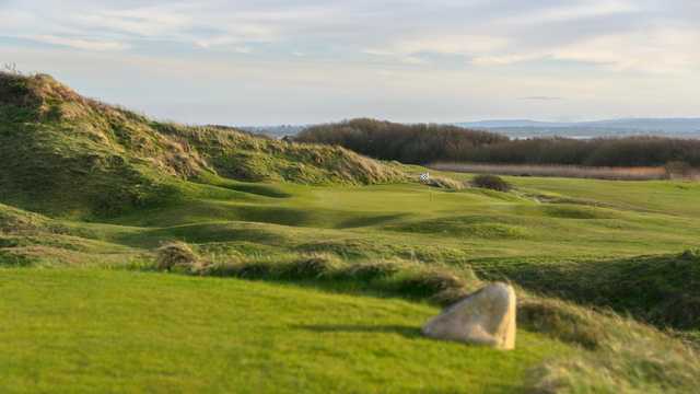 A view from tee #8 at Channel Course from Burnham & Berrow Golf Club.
