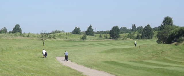A view of a fairway at Kingswood Golf Centre.