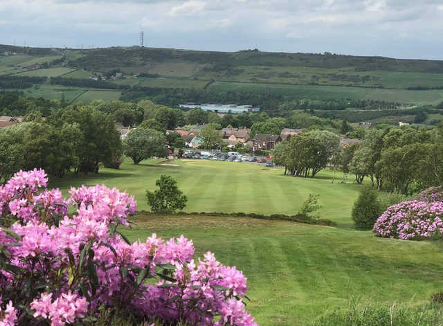 A view of a fairway at Stocksbridge & District Golf Club.