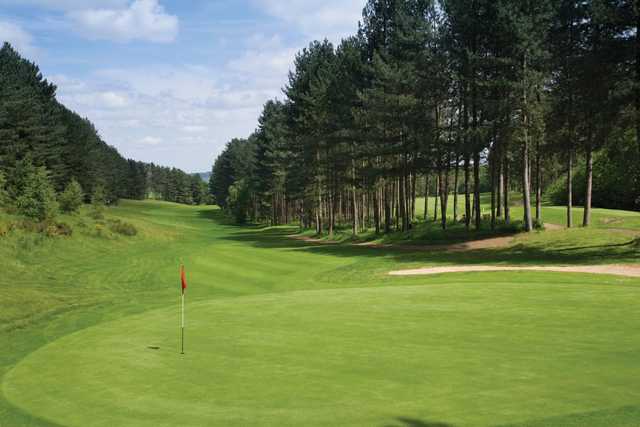 A view of a hole at The Staffordshire Golf Club.
