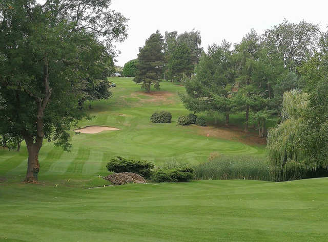 A view of hole #12 at Uttoxeter Golf Club.
