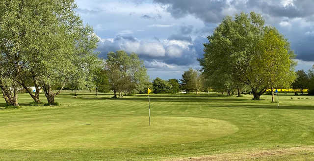A view of a hole at Stonham Barns Golf Centre.