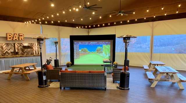 View of the simulator at Great Gorge Golf Club.