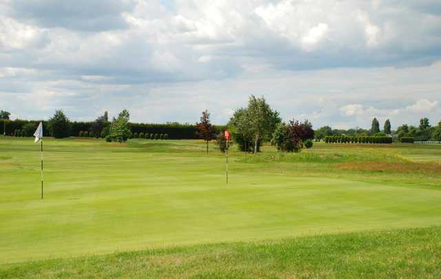A view of the 6th green at Eclipse Course from Sandown Park Golf Centre.