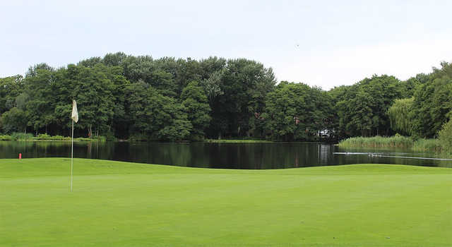 A view of a hole at Silvermere Golf Club.