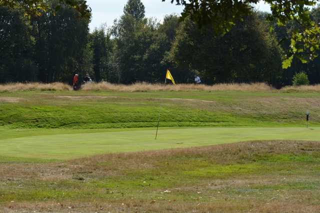 A view of a hole at Thames Ditton & Esher Golf Club.