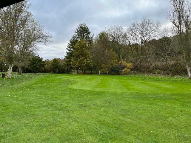 A winter day view of a hole at Ryton Golf Club.