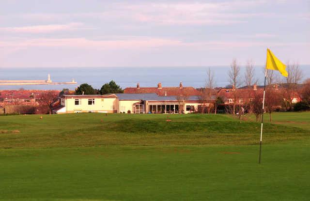 A view of a hole at South Shields Golf Club.