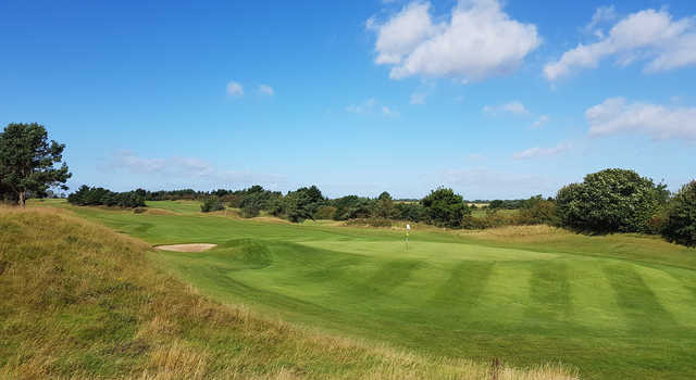 A view of a hole at Whitley Bay Golf Club.
