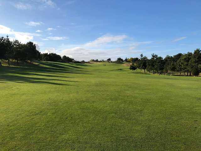 A view of a fairway at Whitley Bay Golf Club.